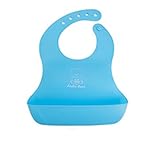 (バギオ) baggio ベビー お食事 エプロン ソフト ロールアップ よだれかけ 3色 セット (01.ブルー・グリーン・ピンク)