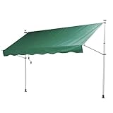 つっぱり日よけルーフ　幅300cm グリーン