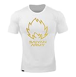 [SHANLIANG] ジムtシャツ ストレッチ 半袖 細身 フィットネス トレーニング 筋トレ スポーツ おしゃれ メンズ 速乾性 (XL, ホワイト＋ゴールド)