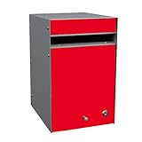 Box Design ポスト 郵便受け Designer Range f/o Red