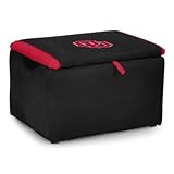 Kidz世界布張りストレージベンチおもちゃボックスオクラホマ大学