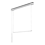 ナスタ(NASTA) 昇降式室内物干 AIRBAR KS-NRP023-12WBKW 天井取付タイプ 紐白 本体: 高さ120cm