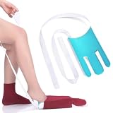 [Amy Coulee]ソックスエイド 靴下補助 靴下履き補助具 靴下エイド 自助具 片麻痺 妊婦 お年寄り 腰痛（Light Blue）