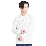 [フィラ] Tシャツ 長袖Tシャツ tシャツ ロンT メンズ ワンポイント ロゴ刺繍 ビックシルエット シンプル ロゴ スポーツ ブランド アウトドア クルーネック FH7945 ホワイト L