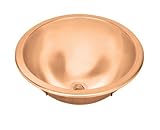 Asanaアンダーマウント浴室シンクシンクFinish :銅ハンマー