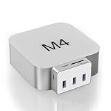Mac Mini M4ドッキングステーション - 6 in 1 USB-C ハブ | 10Gbps USB-C ポート、3x5Gbps USB-A、SD/TF 3.0 カードリーダー搭載、アルミ製 コンパクト設計 | Mac Mini M4/M4 Pro 完璧なアクセサリー 拡張ハブ 高速度データ転送 即插即用
