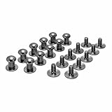 ギボシ ネジ式 (アンティークゴールド, 10ｍｍ,10個セット) レザークラフト用 金具 留め具 アクセサリーパーツ ハンドメイド DIY