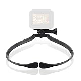 アクションカメラ用首掛け ロック式 GoPro用アクセサリー スマホ ネックレス式マウント アクションカメラ マウント HERO7/6/5/4/3/2、SJCAM、APEMANなどに対応