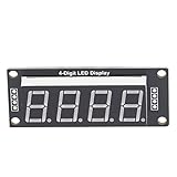 LEDディスプレイモジュール 7セグメントディスプレイモジュール 4桁 0.56インチ 4個セット PCBボード TM1637 (MRA172Eイエロー)