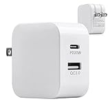 急速充電ポート 2in1 20W USB-A x1 USB-C x1 iPhone&Android対応 ACアダプター Type-C タイプ-C 急速充電器 PD3.0 QC3.0アダプター USBコンセント コンパクト 同時充電 充電アダプタ 急速 高速充電 電源タップ PSE認証 ホワイト
