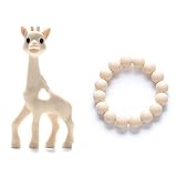 Teething Giraffe & Bracelet Set for Mom to Wear for Anti Inflammatory Gum Pain Reduction From ZKL In