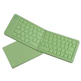 Lovehomily キーボード 出張用 ワイヤレス キーボード Bluetooth対応 ポータブル折りたたみキーボード 充電式タブレット 携帯電話キーボード 人間工学 軽量 小型 持ち運び便利 在宅勤務 for Windows タブレット ノートパソコン用 (グリーン)