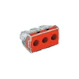 ワゴジャパン:ワゴ WGX-3L 差込コネクタ 3穴用 3個入 WGX-3L-PK 型式:WGX-3L-PK（1セット:3個入）