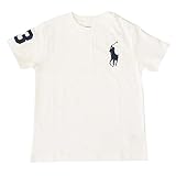 (ポロ ラルフローレン) POLO Ralph Lauren キッズ Tシャツ 半袖 子供服 BIGPONY ホワイト×ネイビー 4T [並行輸入品]