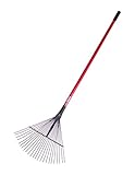 Bully Tools 92312 Leaf and Thatching Rake with Fiberglass Handle and 24 Spring Steel Tines by Bully 