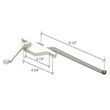 Left Handホワイト開き窓オペレータフェースマウントと9 "アーム