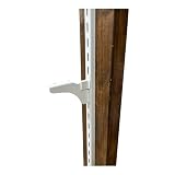 和気産業(Waki Sangyo) 1X4ピラシェル棚受 棚受け金具 1X4材 1枚用 右 84mm ピラシェルシリーズ 棚板 壁面 収納 1枚入 白 WPS017