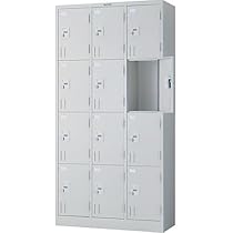 【鍵完備】ＴＲＵＳＣＯ SPL-12 スマホ デジカメ収納ロッカー　１２台用 SPL-12 スマホ収納ロッカー 1台 TRUSCO 【通販モノタロウ】