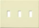 Lutron Lutron FG-3-AL Fassada 3-Gang Toggle Wallplate, Almond [並行輸入品]