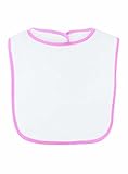 Rabbit Skins Infant Terry Snap Bib (White_Pink) (ALL) by Rabbit Skins [並行輸入品]
