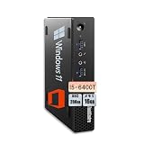 【中古デスクトップパソコン】ESPRIMO Q556インテル Core i3 6100T /4KHD対応DVI＆DP/メモリ16GB/Windows 11 Pro/MS Office 2019/DVD搭載/外付けWi-Fi＆Bluetooth /USB3.0 / 在宅勤務・ビジネス・学習向け/マウス、イヤホン無料サービス (SSD256GB)