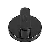 5pcs新しいブラックCookerオーブンガスストーブグリルコントロールノブスイッチSuitable forすべてとモデルのオーブンホームキッチンuse-easy on & Off Cooktop継手
