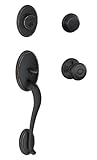 Schlage f62-wkf-geoウェイクフィールドダブル円柱Handleset with Interior Georgian K、 F62WKF716GEO