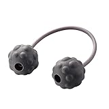 エレコム エクリアストレッチ 足裏コロコロボール ストレッチボール オフィスストレッチ ハード 楕円 突起付きタイプ グレー HCK-FBTHGY