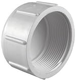 CharlotteパイプキャップSCH 40 PVC 3 " FPTホワイト