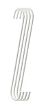 RuiLing 6パック6インチホワイトメタルHanging Sフック – S型フック丈夫な服のSフック、台所用品、ポット、食器、植物、タオル、ガーデニングツール、 12inch/4pcs