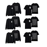 [SibblE] スノーマン パーカー Tシャツ 応援服 目黒蓮 渡辺翔太 応援グッズ サイン会 可愛い 半袖シャツ 長袖パーカー 丸襟 春夏秋冬服 日常服 上着 カジュアル おしゃれ 男女兼用 (M,Ｔシャツ) [並行輸入品]