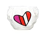 Charlie Banana Swim Diaper & Training Pants - Red Petit Coeur on White (M) by Charlie Banana [並行輸入品]