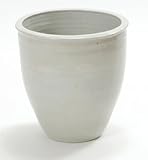 信楽焼・睡蓮鉢「雅」丸型40サイズ・白（陶器製）日本製