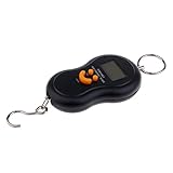 Flameer スケール 携帯式 吊りはかり デジタル 自動 フック付き 荷重量50KG 多機能 屋外内用 測定ツール ３色選べ - ブラックバックライト