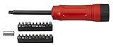 Neiko10573B 1/4-Inch Drive Long Shank Torque Driver | 10 to 50 In.-Lb. | 20-Piece Bits Included [並行輸