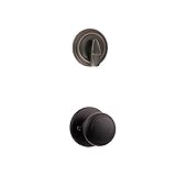 Kwikset 966CV 11P Interior Pack with Cove Knob for 800 Series Single Cylinder Handle, Venetian Bronz