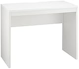 不二貿易 鏡面シンプルデスク 幅90cm ホワイト 96731