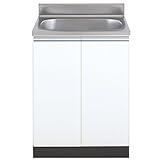 アイオ産業 流し台 全槽 KW-600A 幅600mm・【奥行550mm】