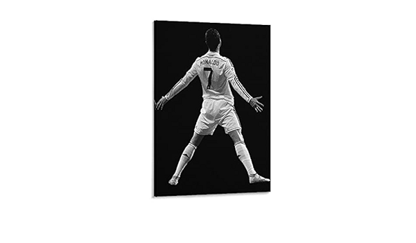 Amazon スターフットボール選手ポスタークリスティアーノロナウド13装飾画キャンバスウォールアートリビングルームポスター寝室寮プリント絵画24x36inch 60x90cm ウォールステッカー オンライン通販