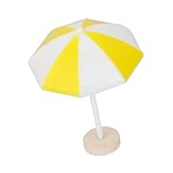 Fenteer ミニ　盆栽　工芸品　庭　風景　DIY　太陽の傘　装飾　耐久性　全2サイズ3色 - 黄, S