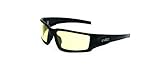 UVEX by Honeywell S2942XP Hyper Shock Series Safety Eyewear with Matte Black Frame, Amber Lens and U
