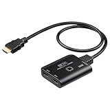 サンワダイレクト HDMI分配器 1入力2出力 4K/60Hz対応 ダウンスケーラー搭載 HDCP2.2対応 Dolby True HD/DTS HD Master Audio対応 400-VGA030