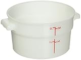 Winco PPラウンドストレージコンテナ、2-quart、ホワイト