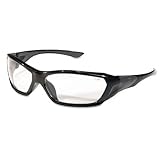 Crews - ForceFlex Safety Glasses, Black Frame, Clear Lens - Sold As 1 Each - Incorporates patented m