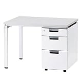 TOKIO FSDオフィスデスク 袖デスク 片袖 W1000×D686×H720mm FSD-107SDW ニューグレー