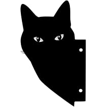 Amazon.co.jp: Kaimed ネコのウェルカムプレート ガーデンオブジェ 猫