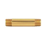 Keeney製造k33 – 10pblfニップル3 / 8 x 3インチ、Polished Brass