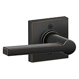 Schlage j170-sol-col Solstice Singleダミードアレバーwith装飾コルトンTri、Aged Bronze