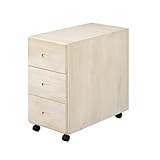 桐製押入れ収納ワゴン３段