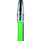 JJ.HRD 水が光る 蛇口 LED ライト 水流 発光 電池不要 節水 効果 暗闇 OK 幻想的 24mm径 ( 緑のシャワー )